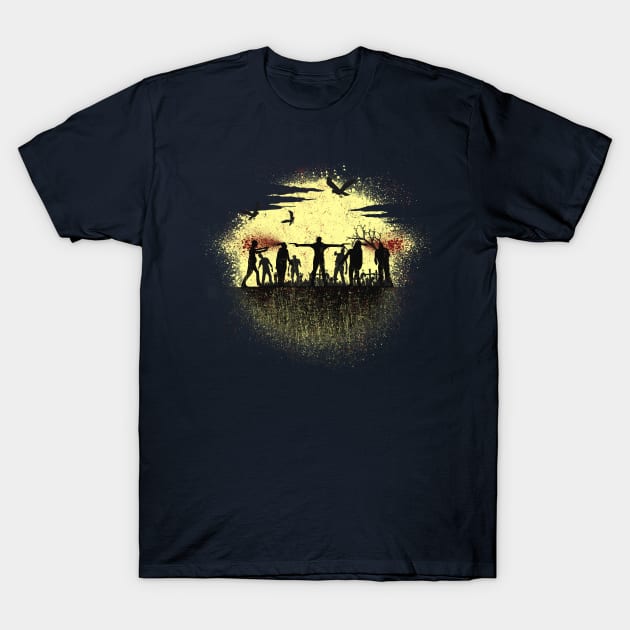 Zombie Shooter T-Shirt by OneRedFox